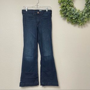 H&M: &Denim Flare Dark Wash Jeans 27x30